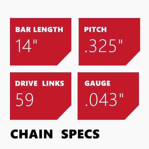 KAKEI 14-inch chain rivets hardened for long wear and stable tension