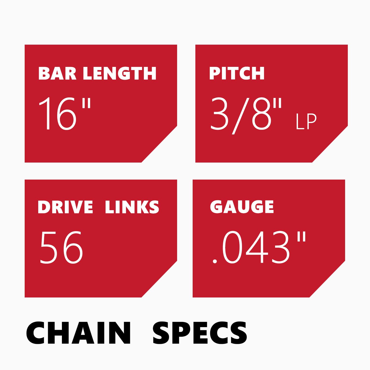 KAKEI chain meets ANSI and CSA standards for safer, low-kickback operation