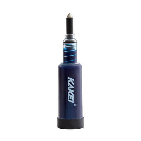 KAKEI grease gun translucent chamber shows fill level for quick refills during maintenance.