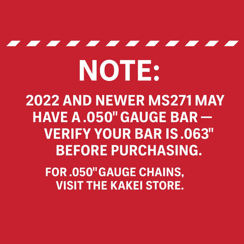 KAKEI chain, .063 gauge, supports rugged use and durability.