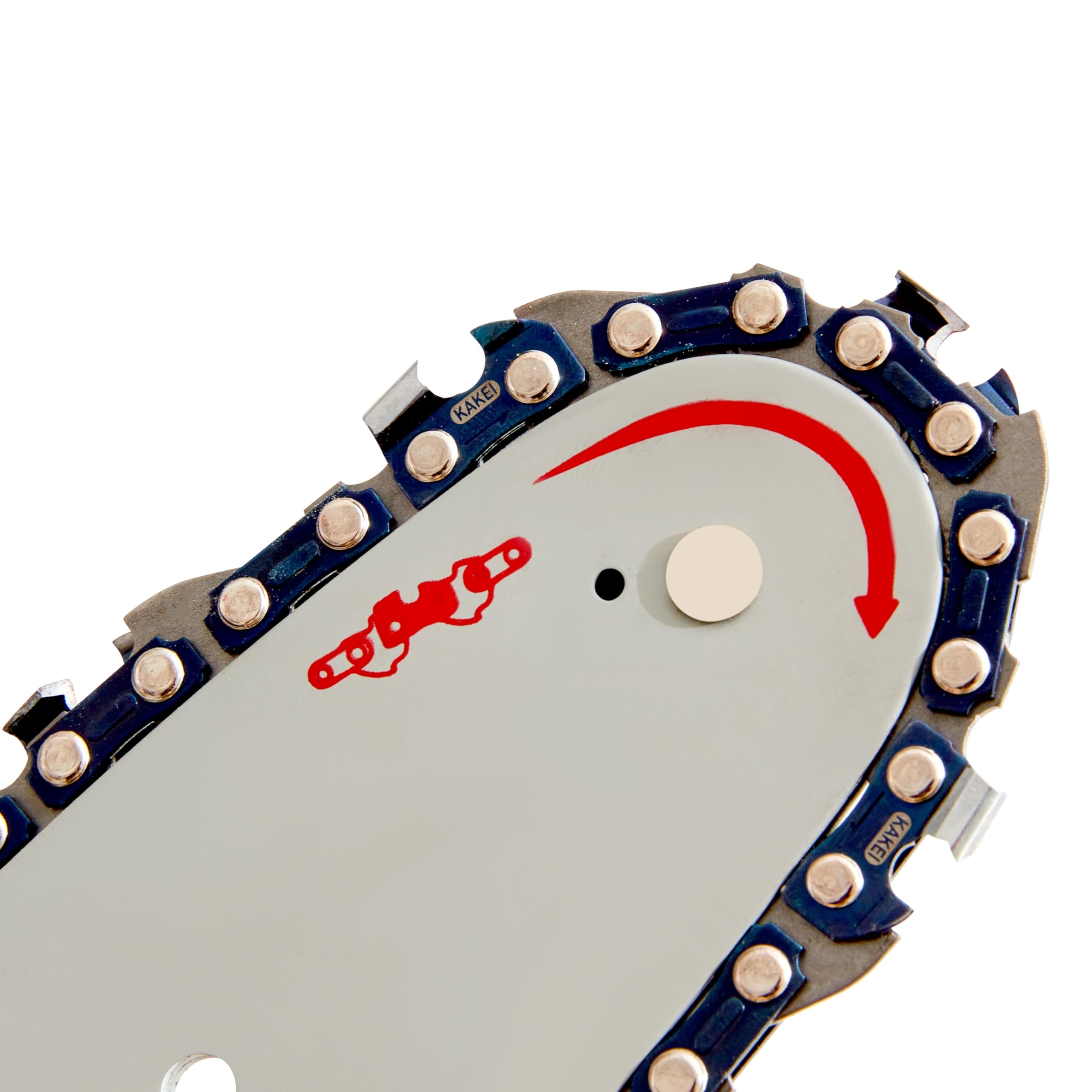 KAKEI semi-chisel chain with sharp cutting edge