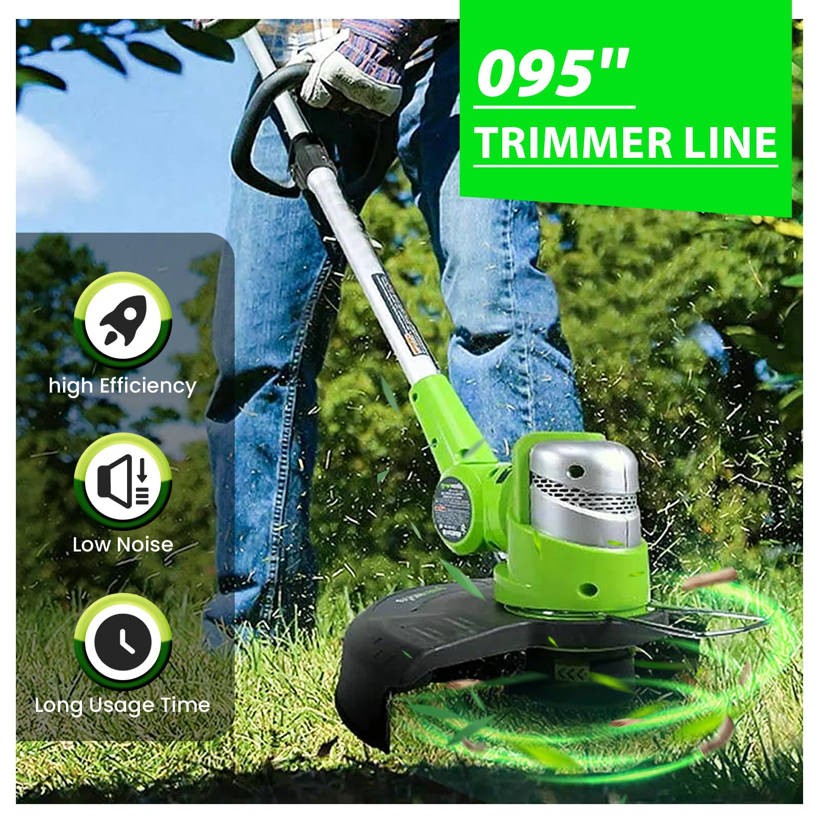 KAKO 095 commercial-grade line for heavy-duty landscaping tasks
