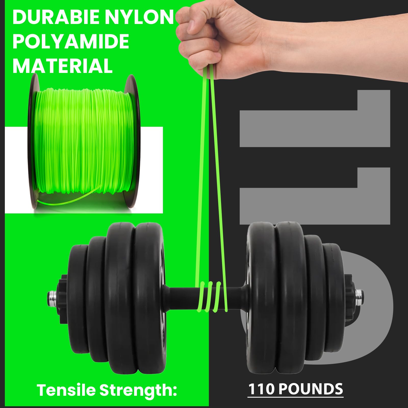 KAKO 095 line diameter 0.095 inches for strong cuts