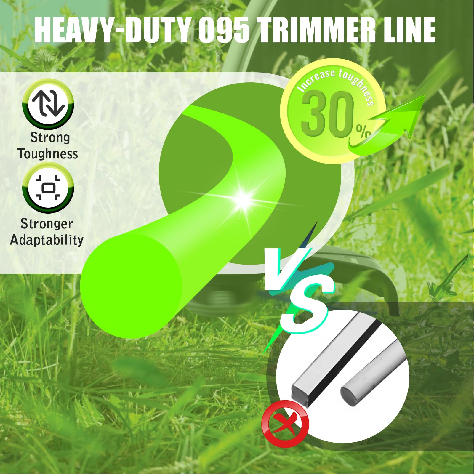 KAKO 095 line installation on a compatible trimmer