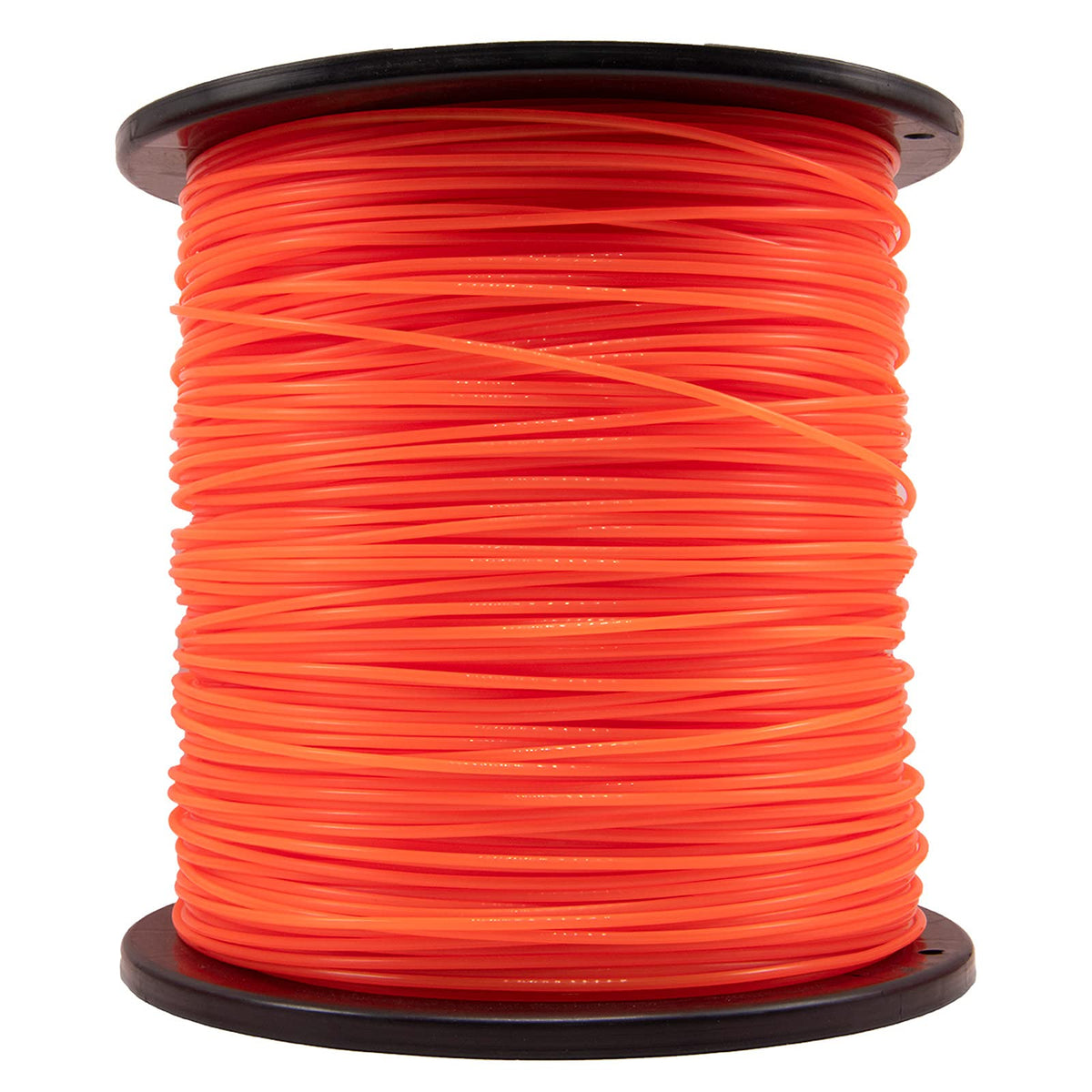 KAKO 0.095 inch orange spool of trimmer line for heavy-duty trimming.