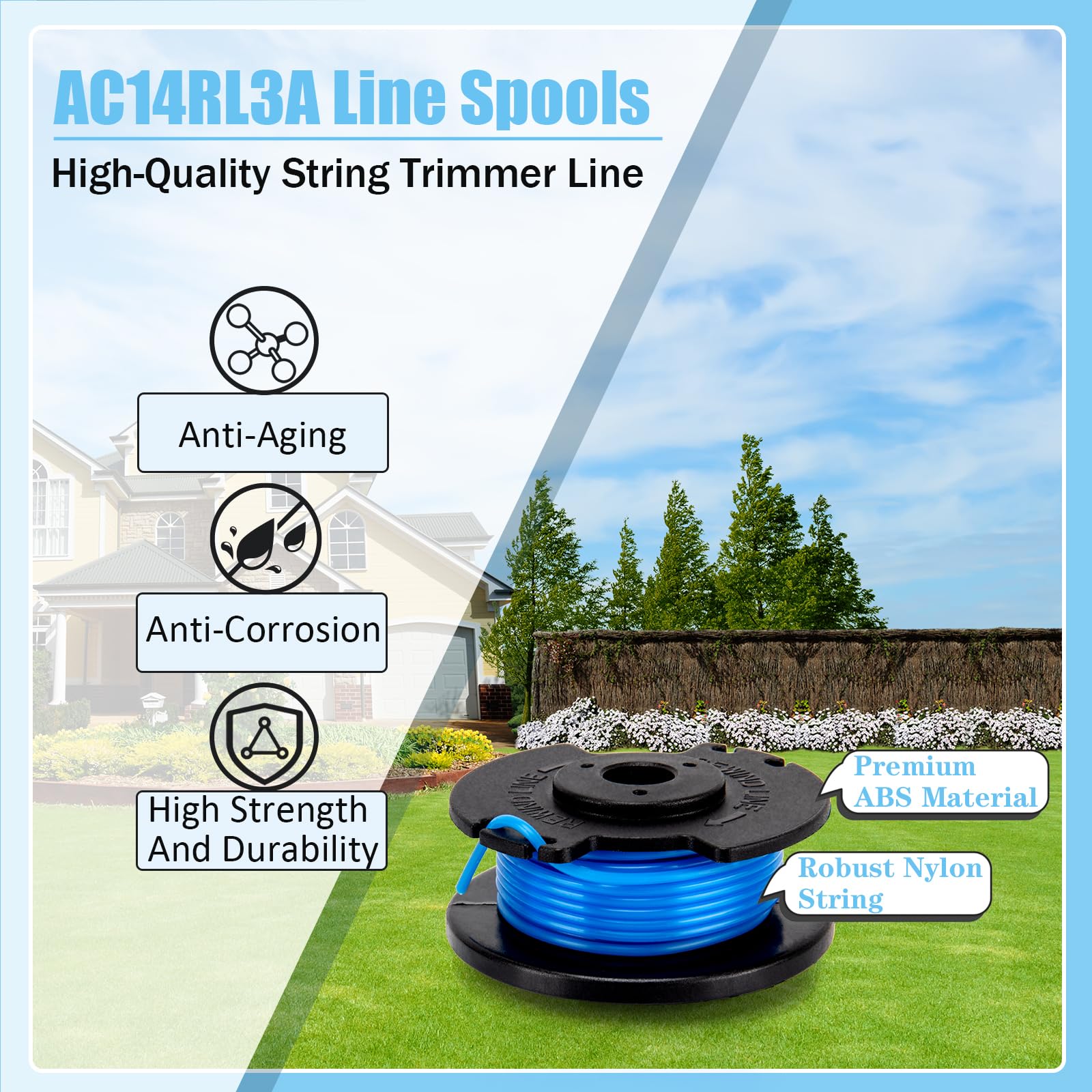 KAKO AC14RL3A spool cap included for easy line reloads.