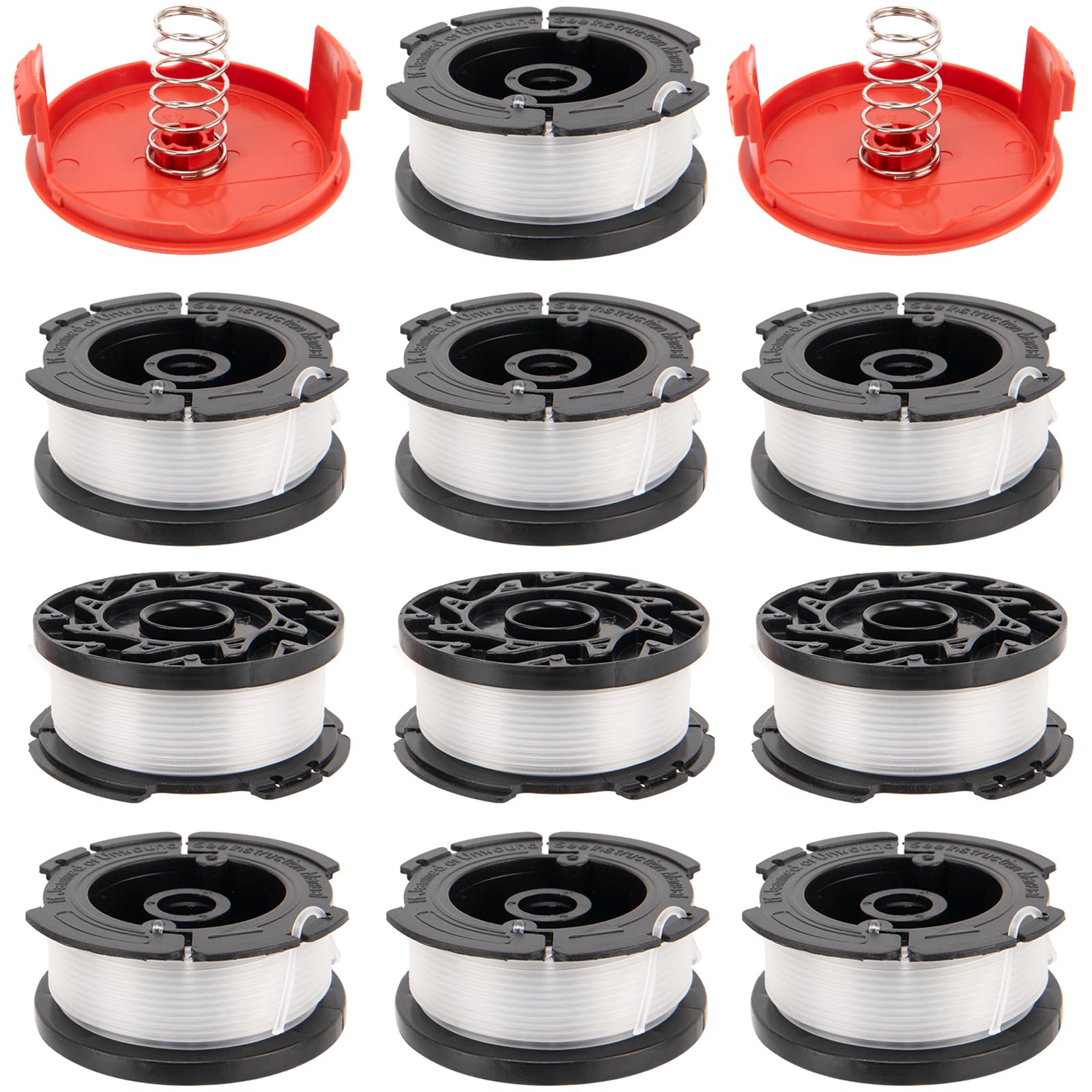 KAKO AF100 replacement spool with 30 ft nylon line for efficient trimming
