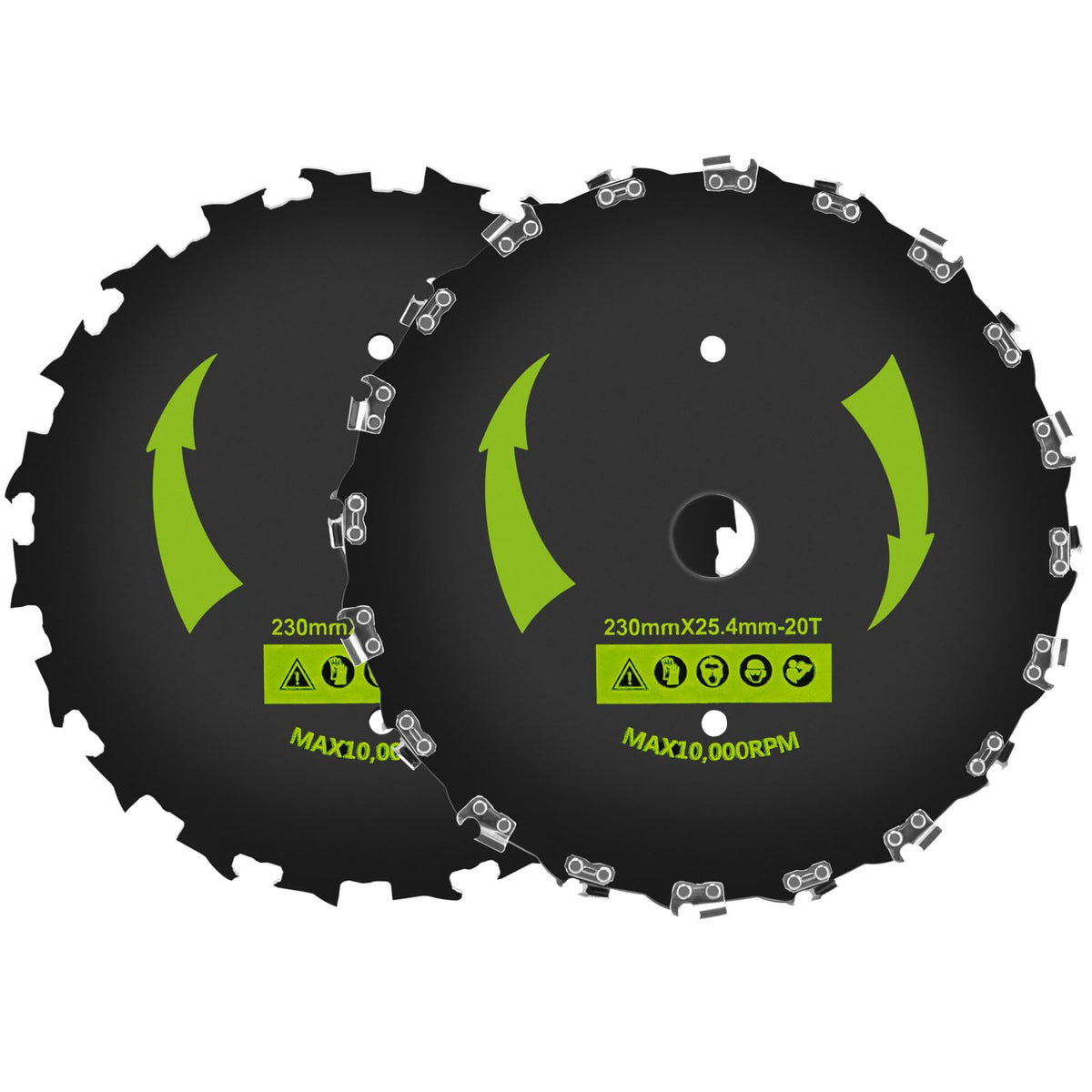 KAKO brush cutter blade 9-inch with 20 teeth ready for heavy brush cutting.
