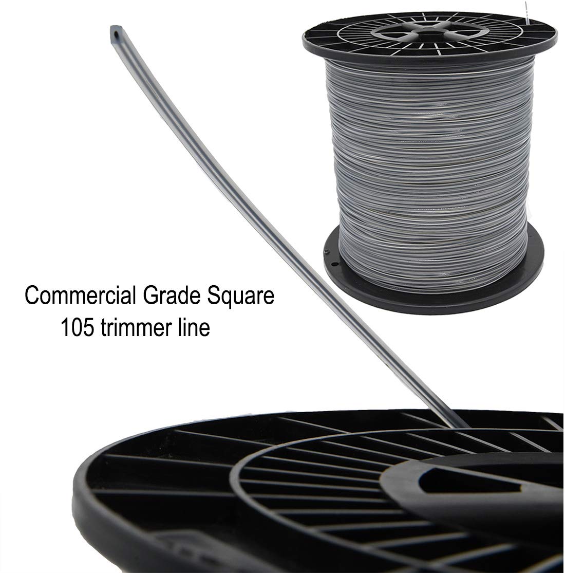 KAKO square trimmer line demonstrating efficient weed cutting and speed