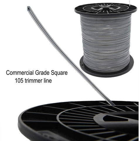 KAKO square trimmer line demonstrating efficient weed cutting and speed