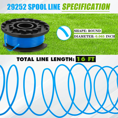KAKO Greenworks CNC-wound spool delivers consistent line feed during trimming