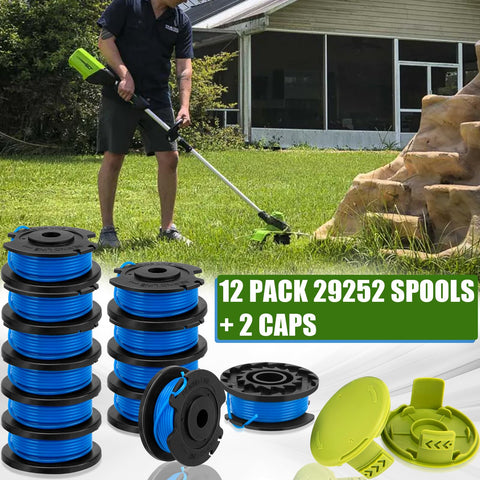 KAKO Greenworks ten-spool pack with two caps for versatile refills