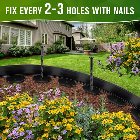 KAKO no-dig installation demonstrates quick layout along flower beds.