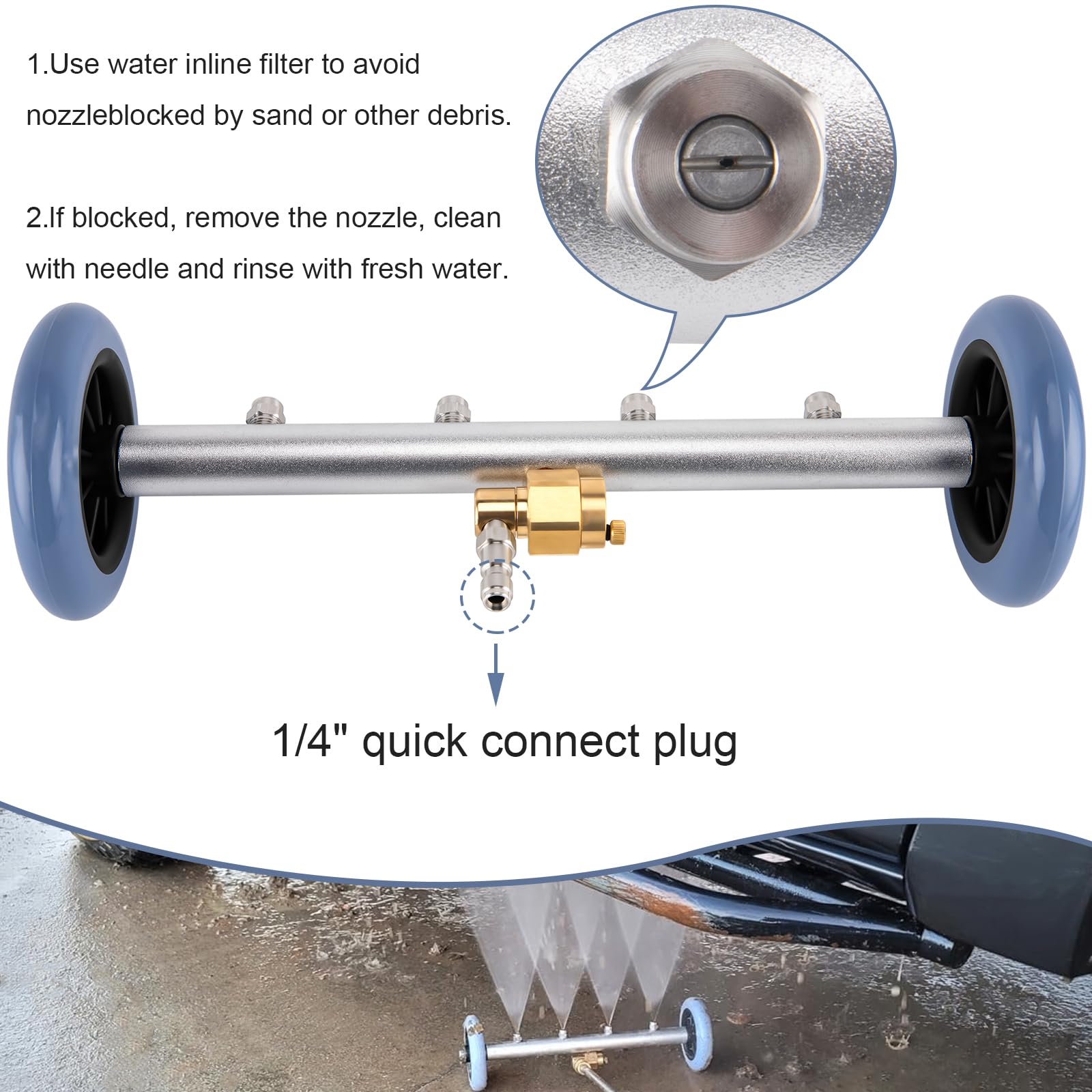 KAKO quick-connect system for easy wand changes.