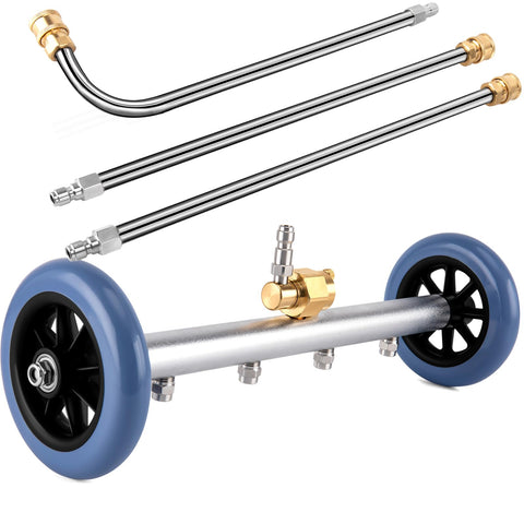 KAKO undercarriage attachment with angled wand for tight spaces.