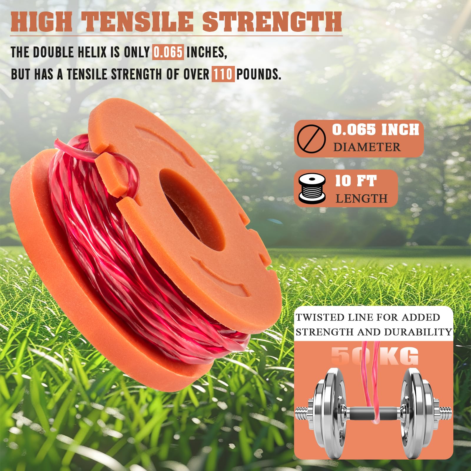 KAKO Wa0004 spool uses ABS and nylon for durability.