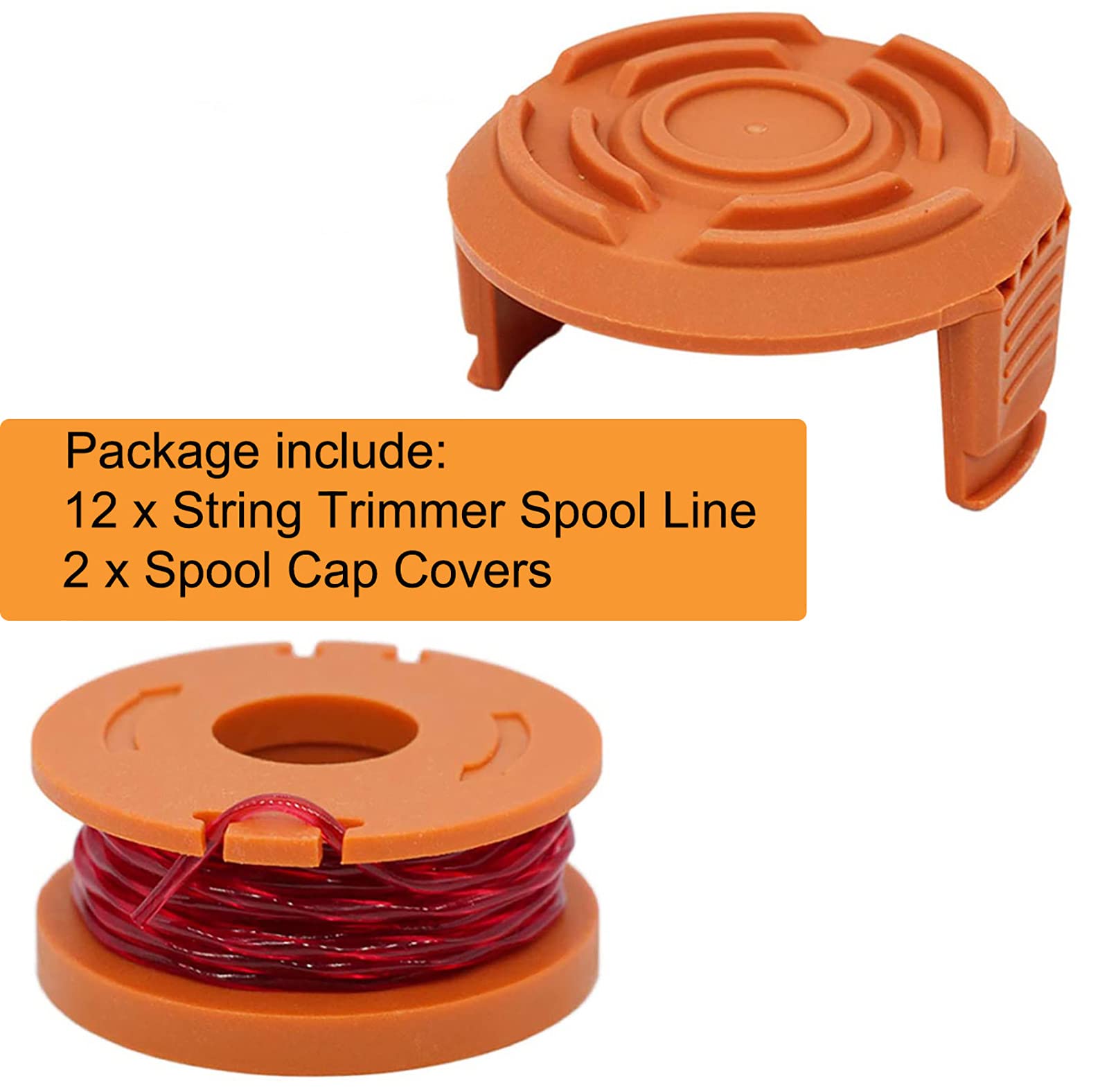 KAKO Wa0004 ready-to-use spool for weed trimming around edges.