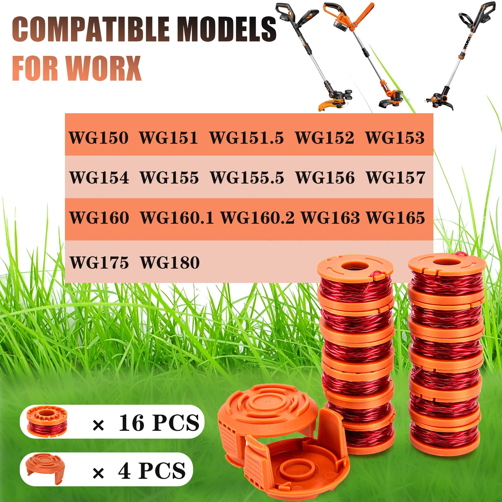 KAKO WA0004 replacement cap set for secure spool installation