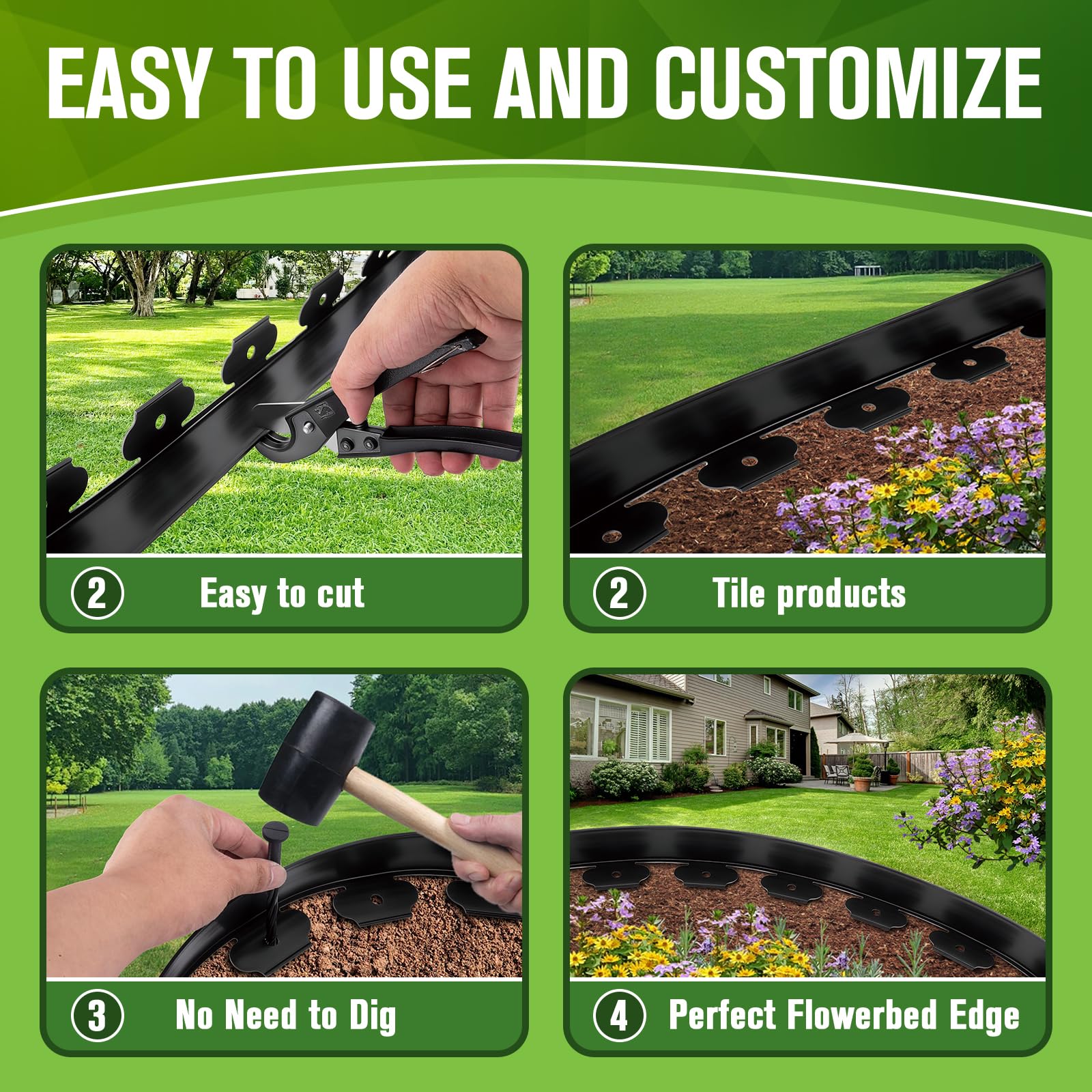 KAKO weather resistant PE edging withstands outdoor conditions