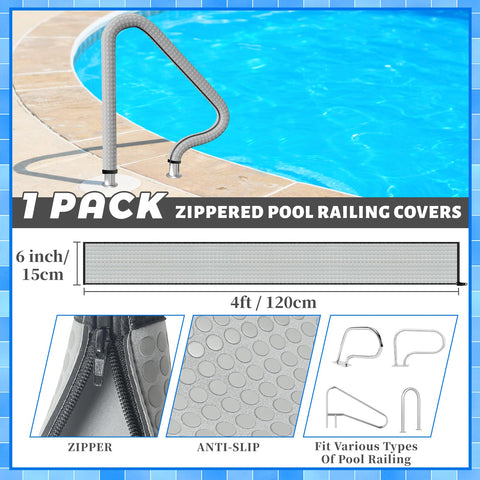 Kakolvan handrail cover with zipper design for quick, reliable installation