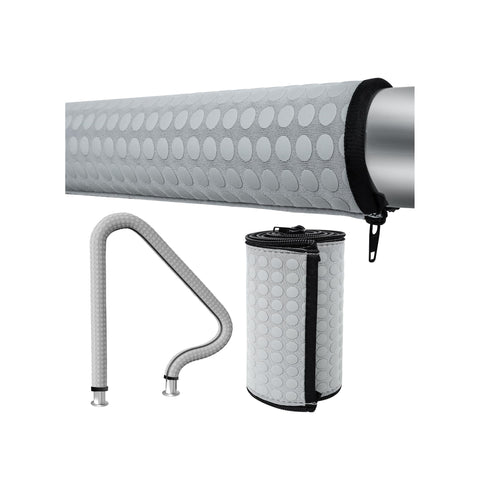 Kakolvan non-slip handrail cover with silicone dots for secure grip on pool stairs
