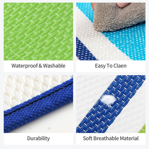 Kalafun rug edge detail, heat-treated corners, resisting wear near furniture.