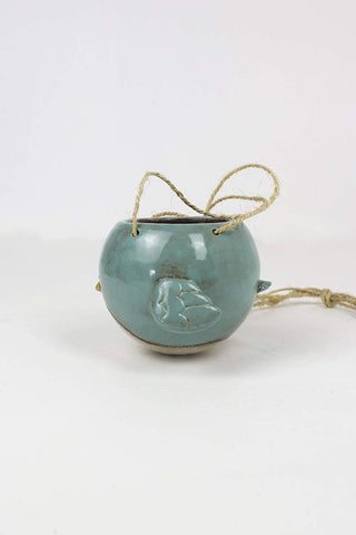 KALALOU Bluebird 7-inch diameter planter for small plants.
