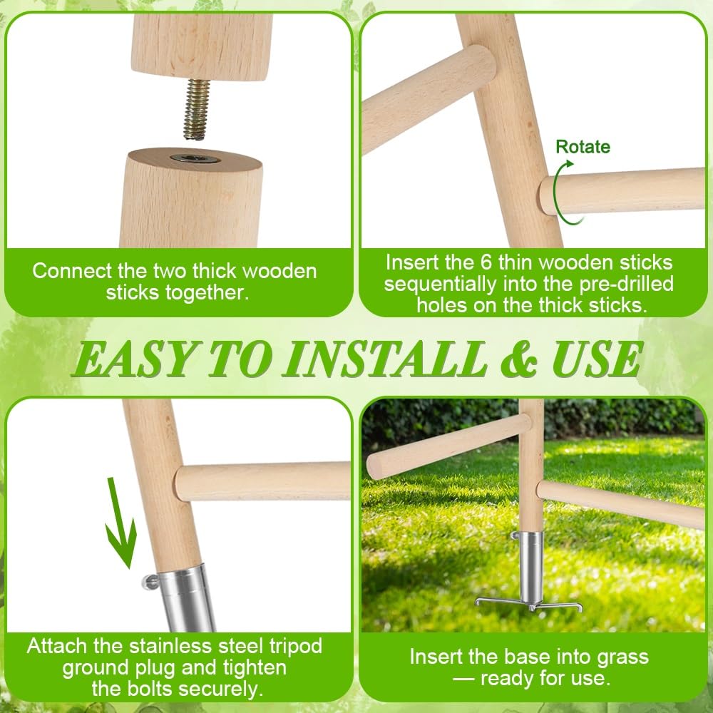 Kalekey tool-free assembly for quick coop setup.