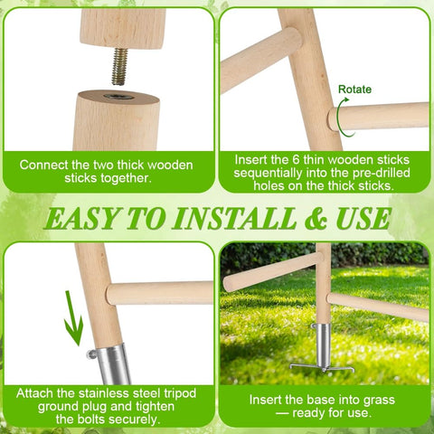 Kalekey tool-free assembly for quick coop setup.