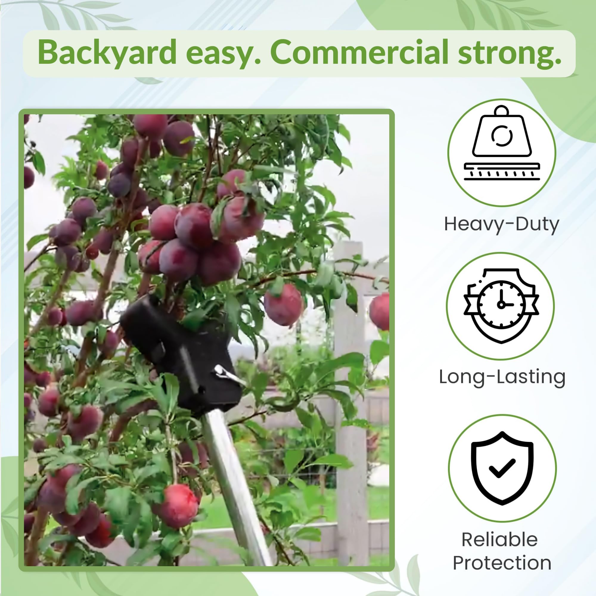 Kalinar Tree Crutches 2-Pack with notches for safe, bark-friendly branch tying