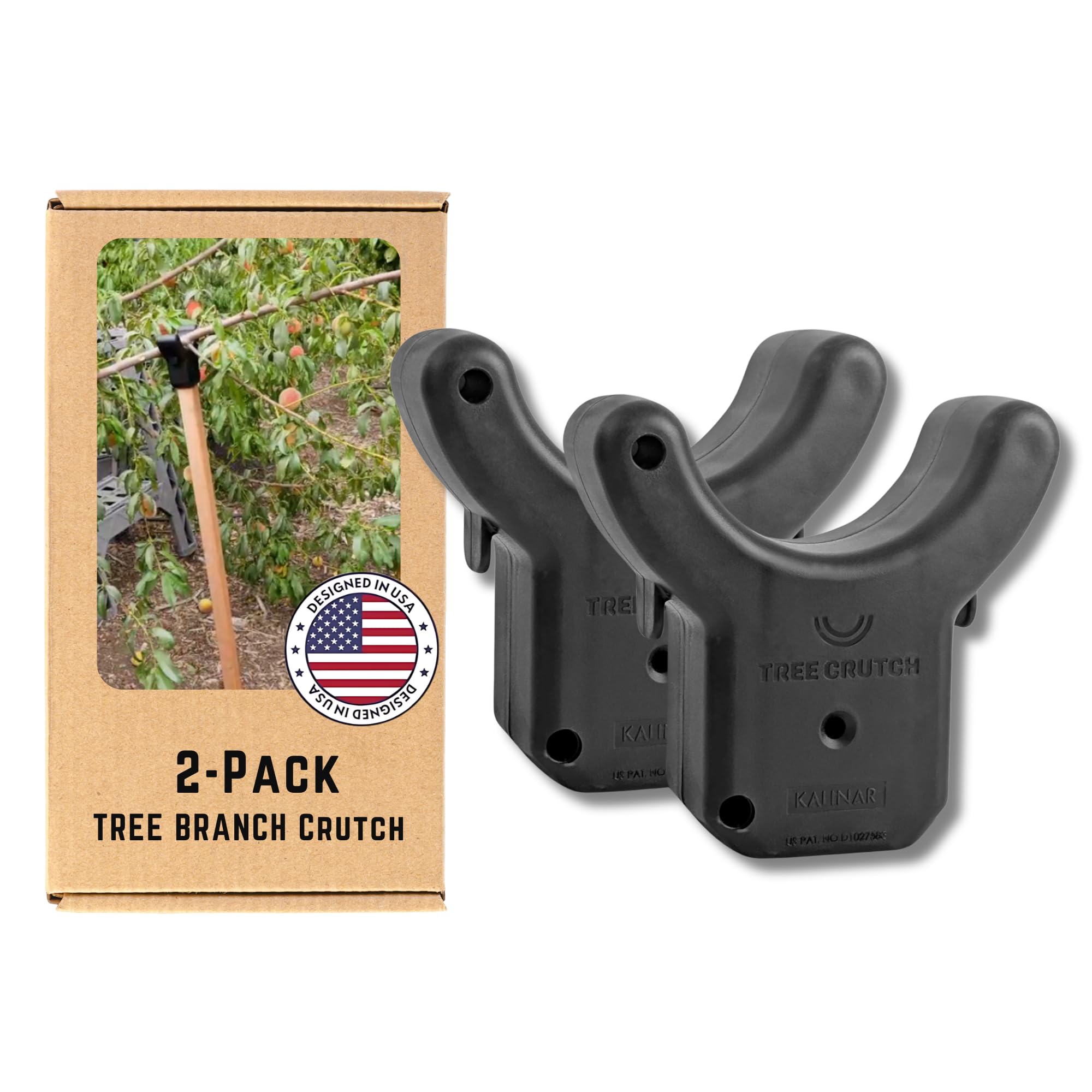 Kalinar Tree Crutches 2-Pack side view showing sturdy, reusable support for heavy fruit trees
