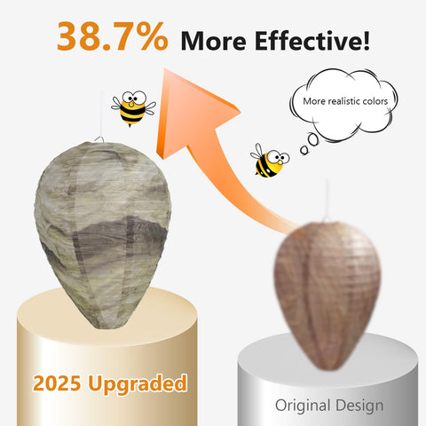 KALKAL fake wasp nest in an orchard setting for versatile outdoor decor