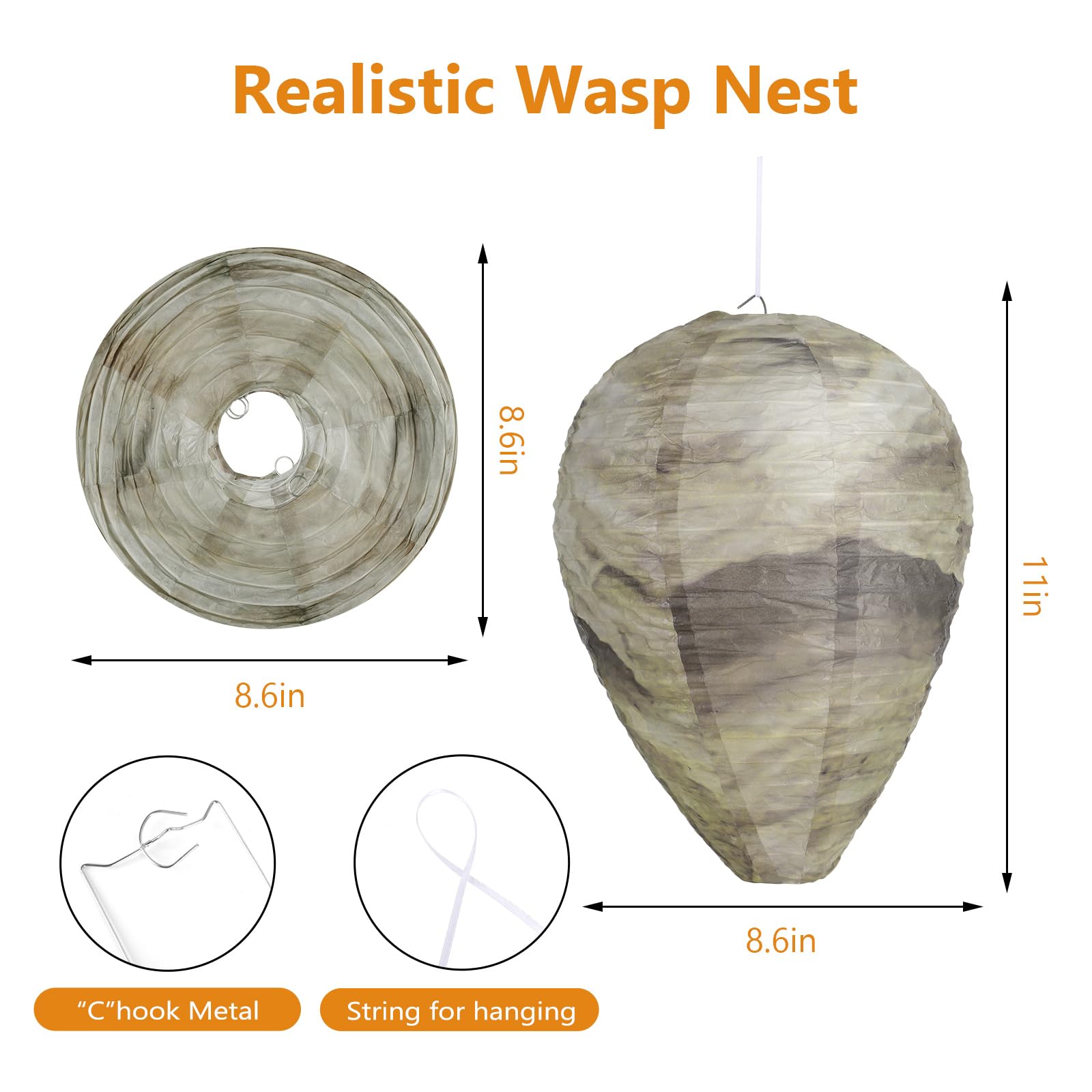 KALKAL yellow paper nest close-up showing lifelike texture and color