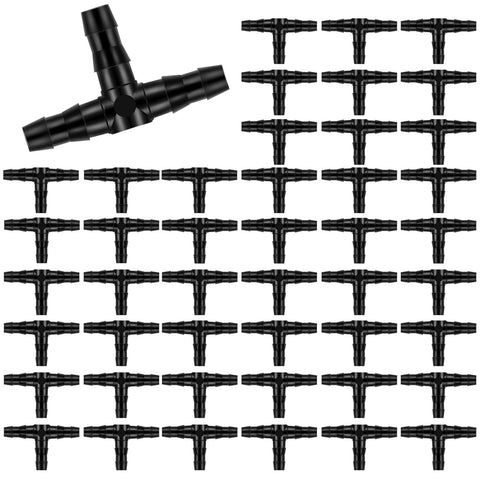Kalolary barbed tee fittings product shot show durable irrigation components for reliable connections.