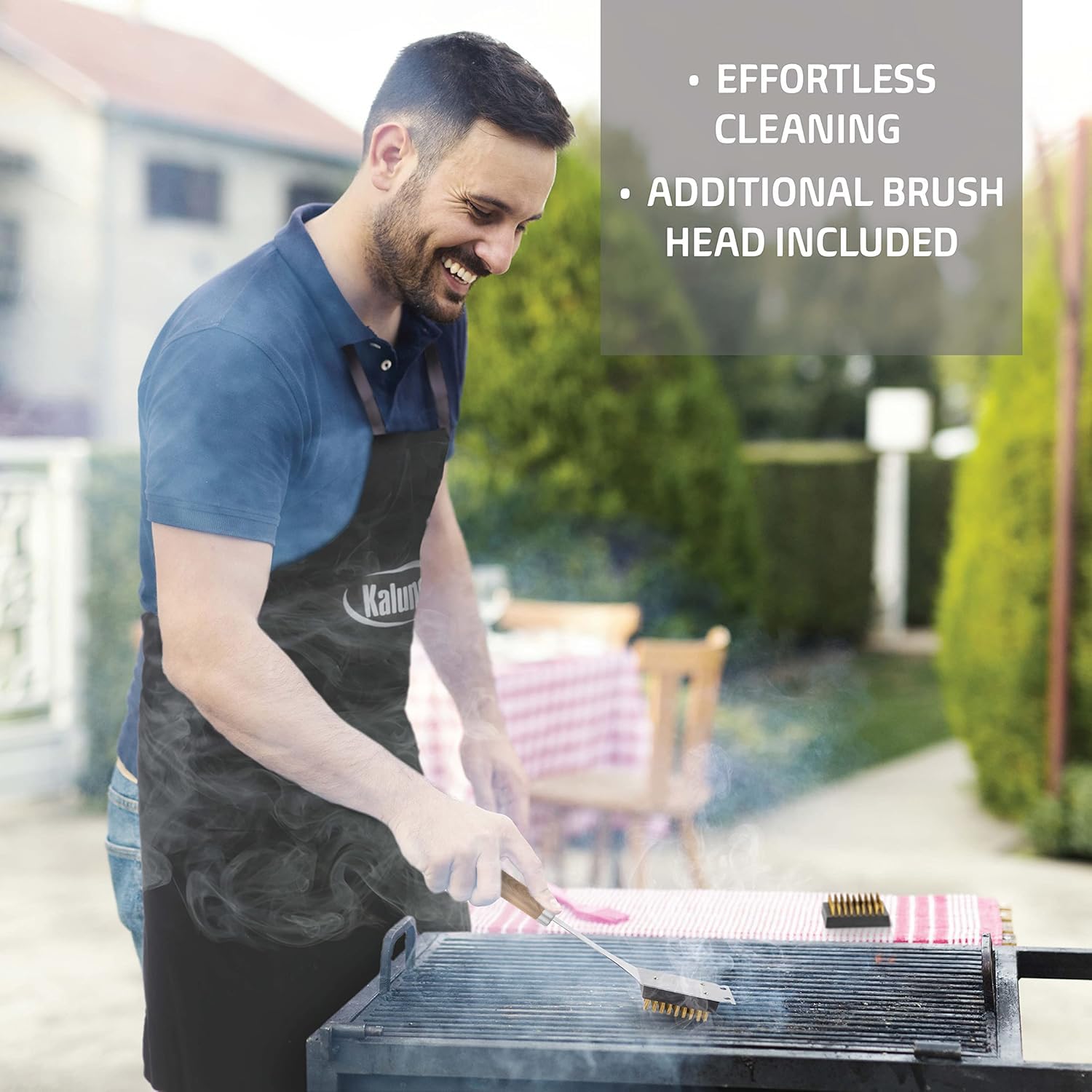Kaluns four-function spatula designed for flipping, turning, serving.
