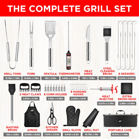 Kaluns grill apron with pockets keeps tools handy during grilling.