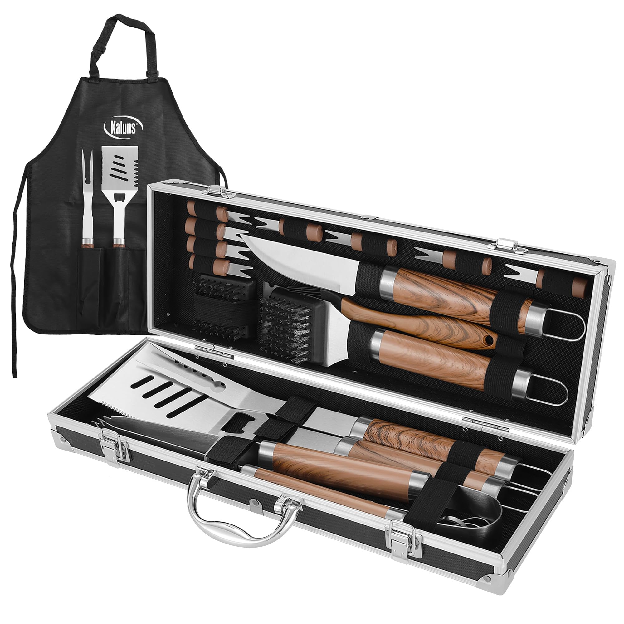 Kaluns stainless steel tools that resist rust and heat.