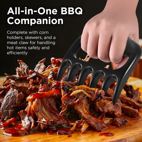 Kaluns heat-resistant grill glove protects hands during flames and flipping.