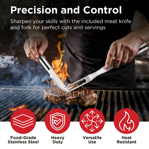 Kaluns meat thermometer in use for precise cooking temperatures.
