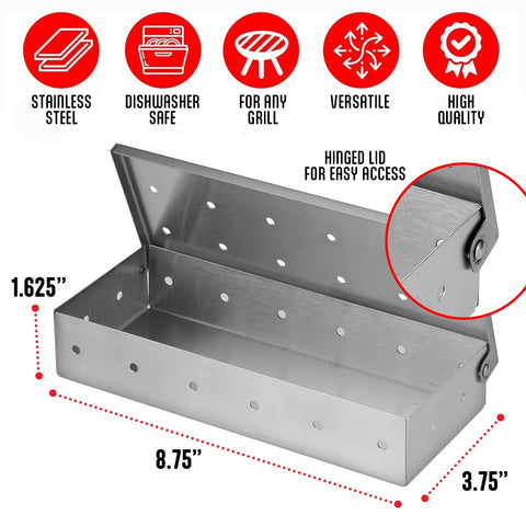 Kaluns stainless warp-free smoker box built to last through many barbecues
