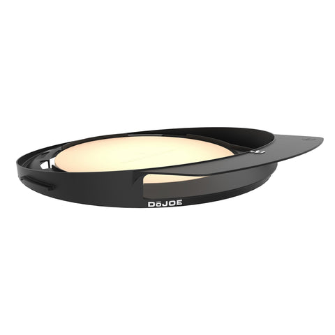 Kamado Joe DōJoe pizza oven insert side view showing wedge design for steady heat