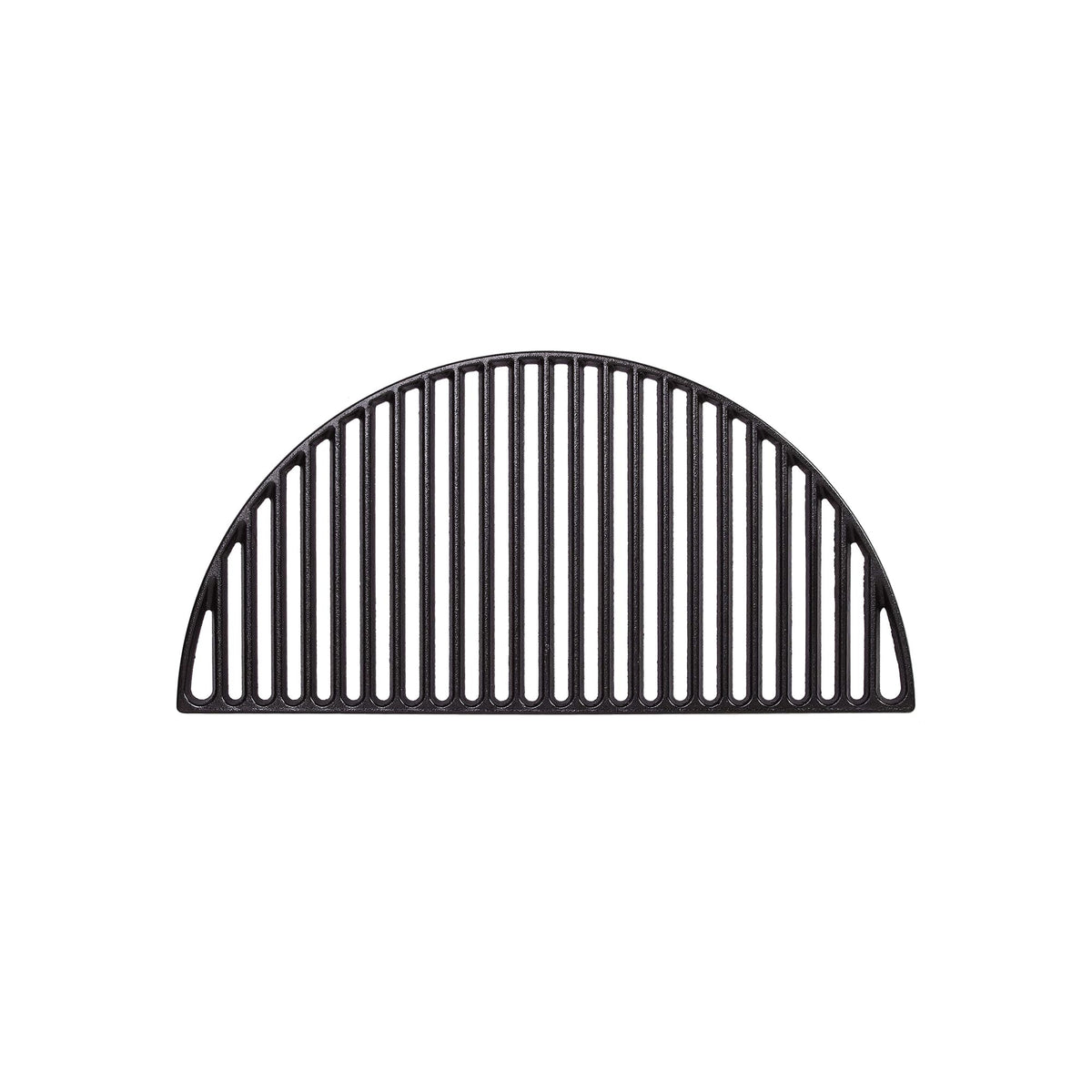 Kamado Joe half-moon cast-iron grate delivering bold sear marks.