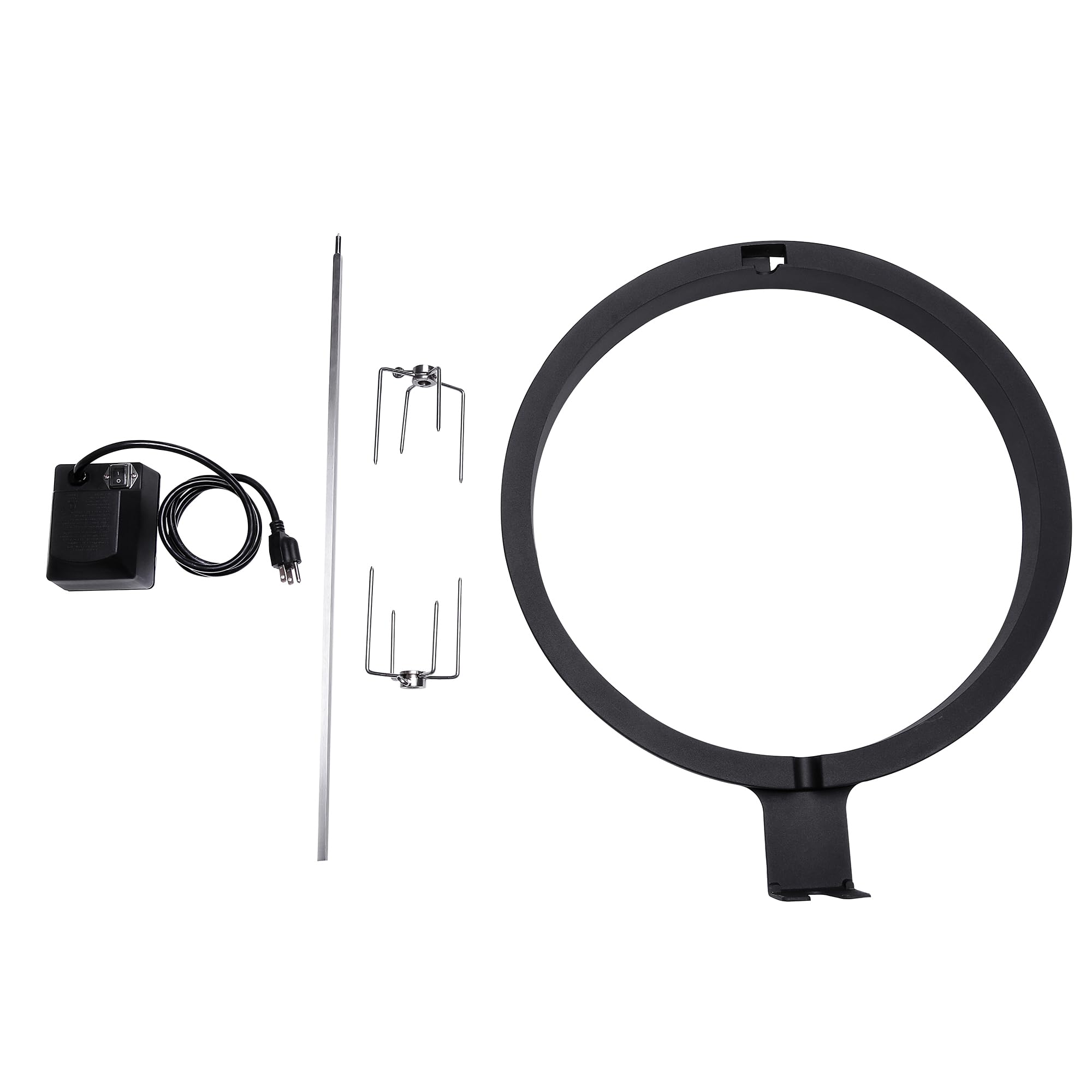 Kamado Joe Joetisserie quiet motor ensures smooth rotation.