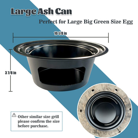 KAMaster carbon steel ash pot withstands high heat for durable use.