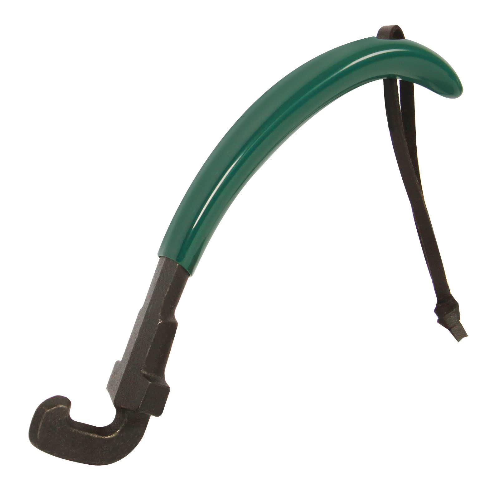 KAMaster cast iron grate lifter with green cover for safer, rust-resistant handling during grilling