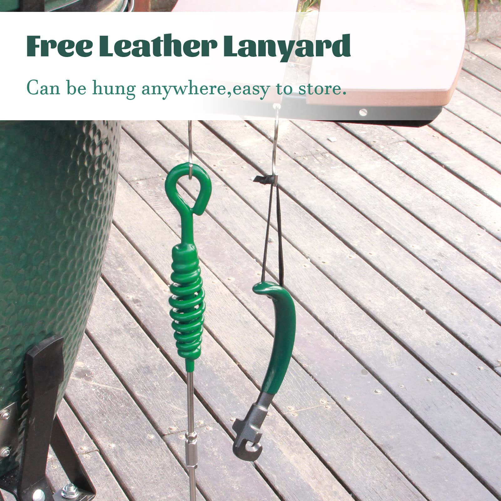 KAMaster grate lifter supports easy adjustment or removal of a cast iron grate