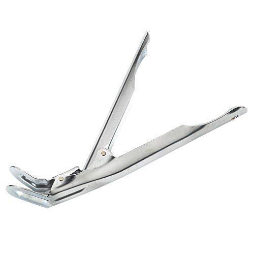 KAMaster grill grate lifter close-up in stainless steel, durable and fingerprint-free.