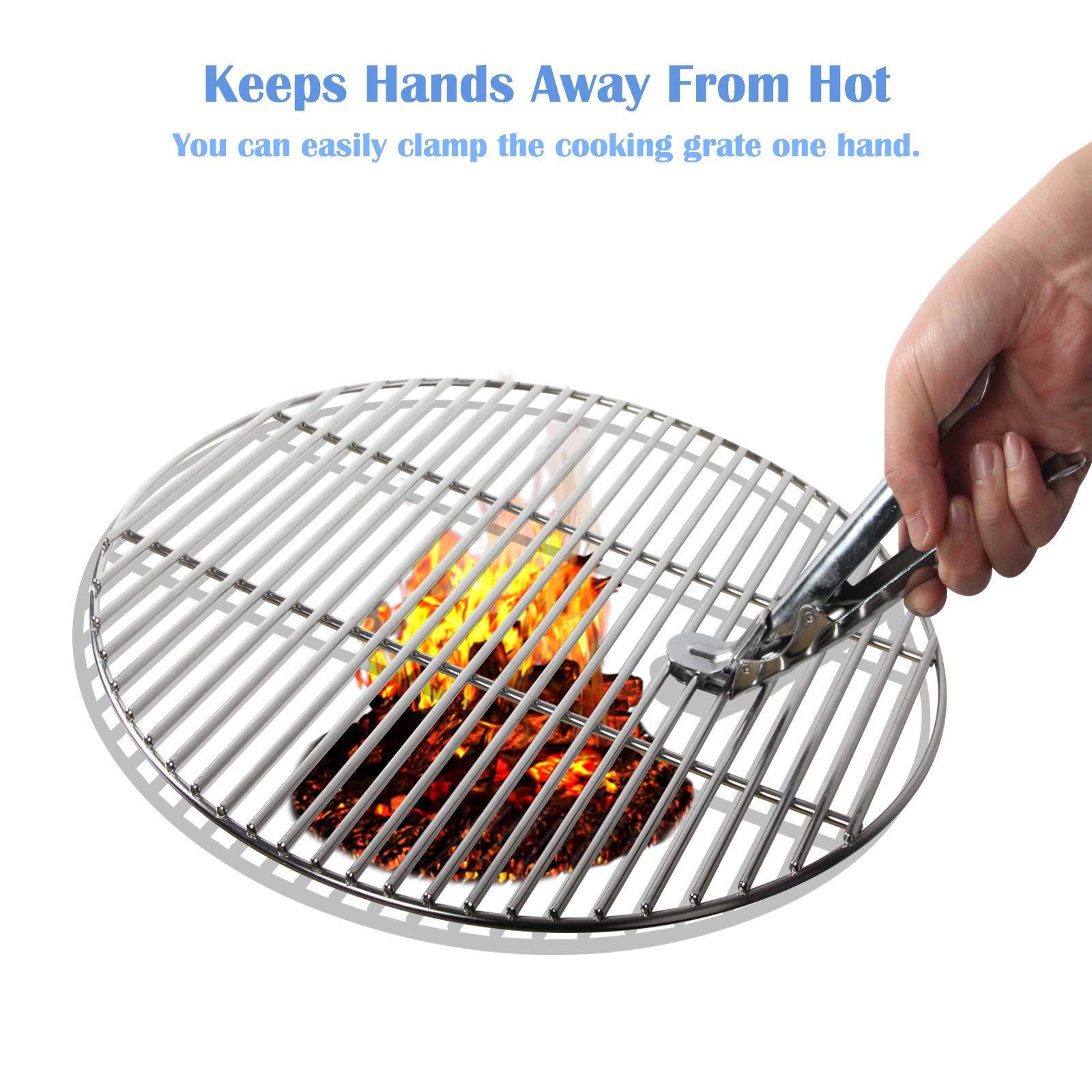 KAMaster finish is grease-resistant for easy cleaning after grilling.