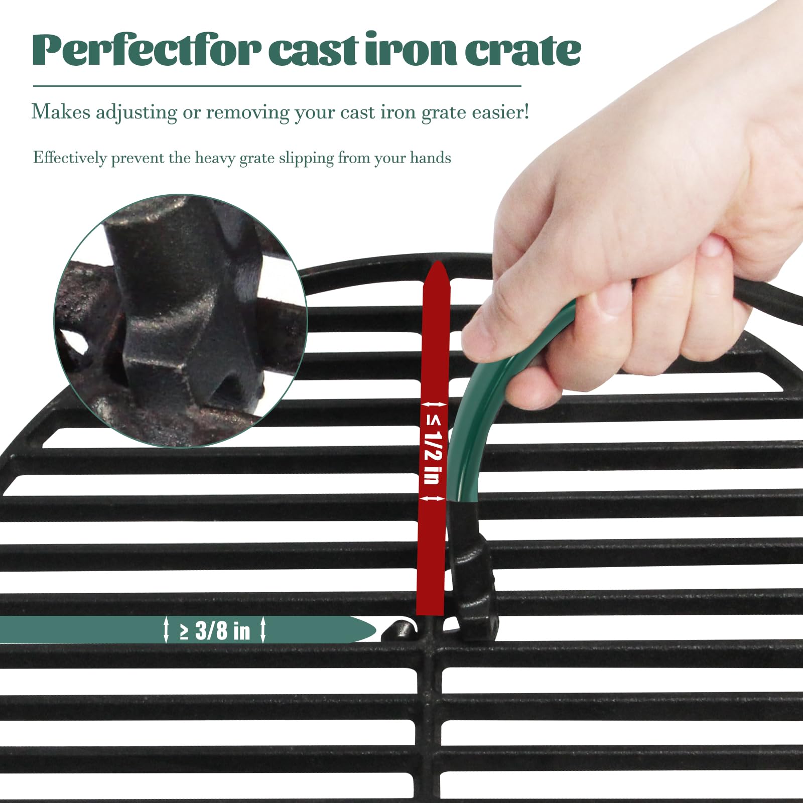 KAMaster heavy-duty cast iron lifter designed to withstand weight without warping
