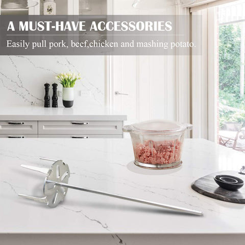 KAMaster pork puller features a one-piece design for easy cleaning.